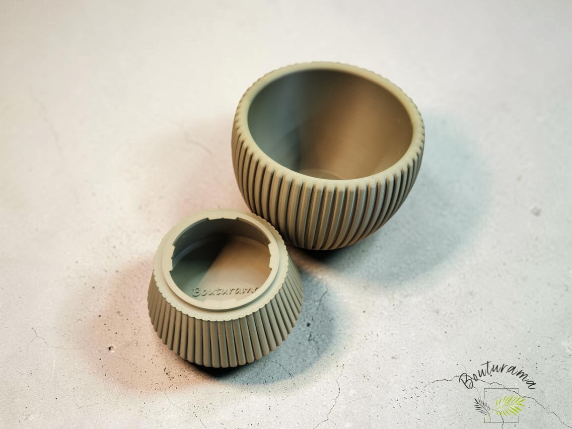 Cache-pot double fond 4.5"