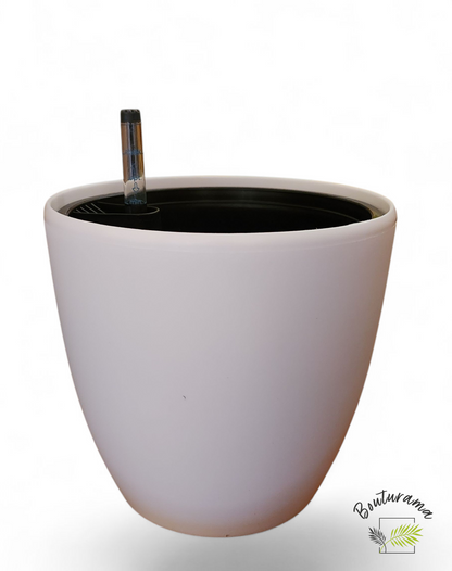Self-watering pot - 6" White