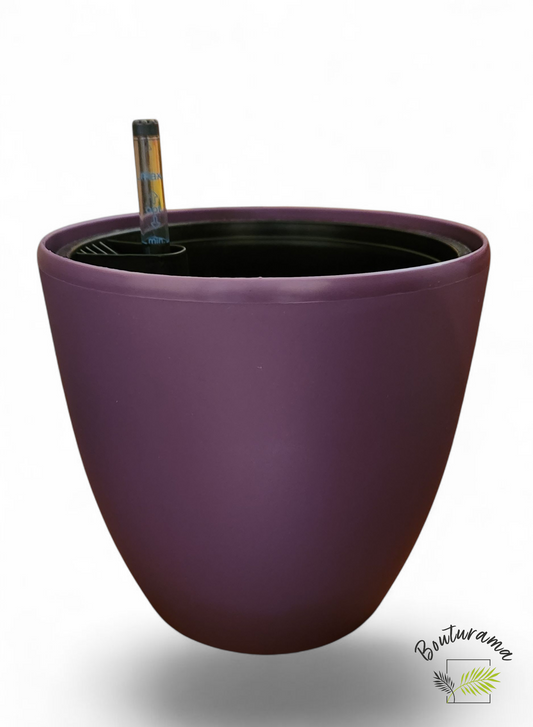 Self-watering pot - 6" Mauve